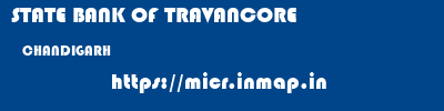 STATE BANK OF TRAVANCORE  CHANDIGARH     micr code